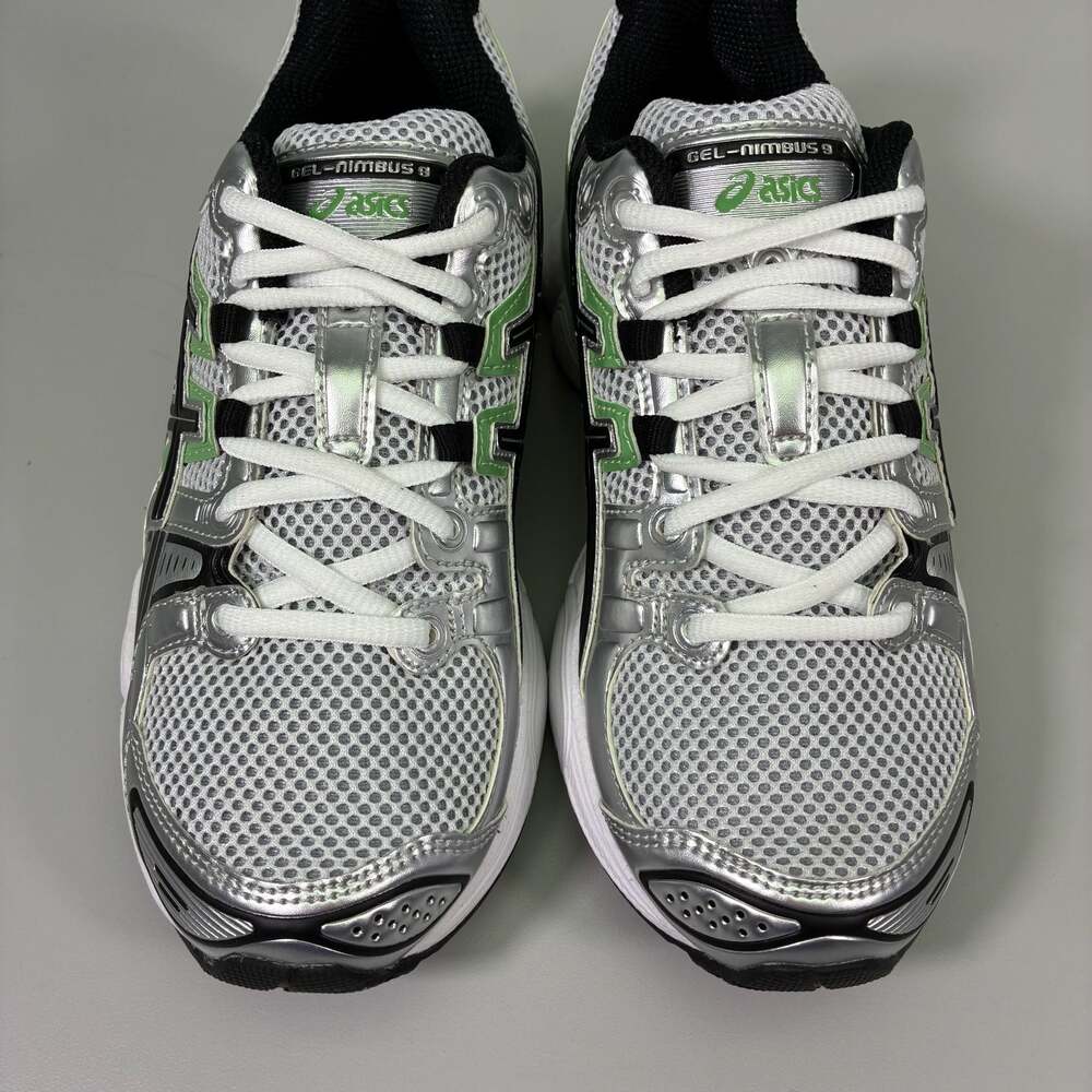 Asics Gel-Nimbus 9 Silver/Green Running Shoes